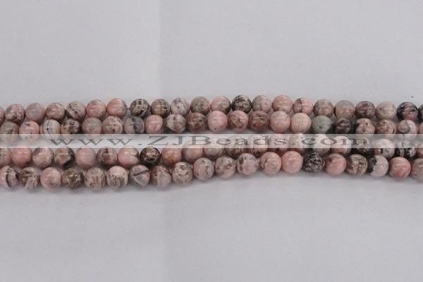 CRC903 15.5 inches 8mm round natural rhodochrosite beads