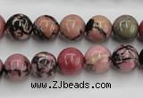 CRD03 15.5 inches 10mm round natural rhodonite gemstone beads