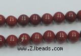 CRE01 16 inches 8mm round natural red jasper beads wholesale