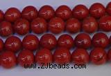 CRE310 15.5 inches 4mm round red jasper beads wholesale
