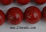 CRE318 15.5 inches 20mm round red jasper beads wholesale