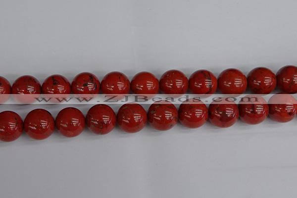 CRE318 15.5 inches 20mm round red jasper beads wholesale