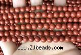 CRE351 15.5 inches 6mm round red jasper beads wholesale