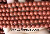 CRE352 15.5 inches 8mm round red jasper beads wholesale