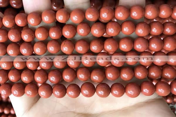 CRE352 15.5 inches 8mm round red jasper beads wholesale