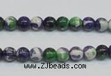 CRF02 15.5 inches 6mm round dyed rain flower stone beads wholesale