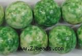 CRF188 15.5 inches 20mm round dyed rain flower stone beads wholesale