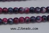 CRF273 15.5 inches 3mm round dyed rain flower stone beads