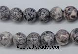 CRF282 15.5 inches 8mm round dyed rain flower stone beads