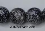 CRF287 15.5 inches 18mm round dyed rain flower stone beads