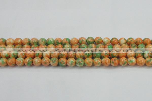 CRF311 15.5 inches 12mm round dyed rain flower stone beads wholesale