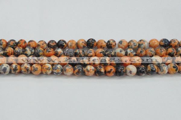 CRF325 15.5 inches 12mm round dyed rain flower stone beads wholesale