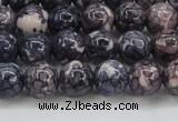 CRF337 15.5 inches 8mm round dyed rain flower stone beads wholesale