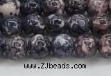 CRF338 15.5 inches 10mm round dyed rain flower stone beads wholesale