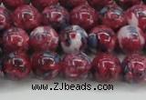 CRF345 15.5 inches 10mm round dyed rain flower stone beads wholesale