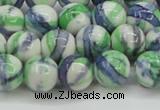 CRF390 15.5 inches 12mm round dyed rain flower stone beads wholesale