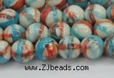 CRF400 15.5 inches 8mm round dyed rain flower stone beads wholesale