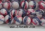 CRF407 15.5 inches 10mm round dyed rain flower stone beads wholesale
