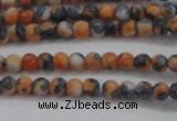 CRF446 15.5 inches 3mm round dyed rain flower stone beads wholesale