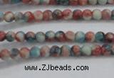 CRF450 15.5 inches 3mm round dyed rain flower stone beads wholesale