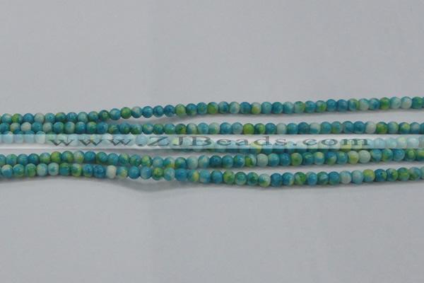 CRF451 15.5 inches 3mm round dyed rain flower stone beads wholesale