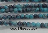 CRF452 15.5 inches 3mm round dyed rain flower stone beads wholesale