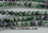 CRF453 15.5 inches 3mm round dyed rain flower stone beads wholesale