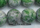 CRF50 15.5 inches 20mm round dyed rain flower stone beads wholesale