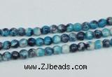 CRF55 15.5 inches 4mm round dyed rain flower stone beads wholesale