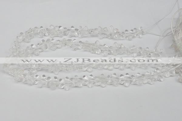 CRG14 15.5 inches 16*16mm star white crystal gemstone beads