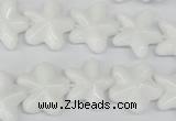 CRG20 15.5 inches 16*16mm star white agate gemstone beads wholesale