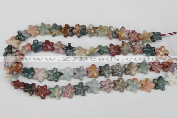 CRG22 15.5 inches 16*16mm star ocean agate gemstone beads wholesale