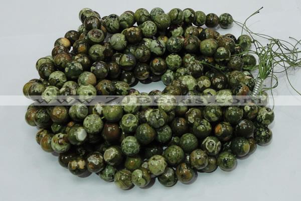 CRH112 15.5 inches 12mm round rhyolite beads wholesale
