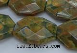 CRH152 15.5 inches 20*25mm - 22*30mm faceted freeform rhyolite beads