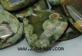 CRH34 15.5 inches 30*30mm triangle rhyolite beads wholesale