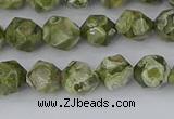 CRH535 15.5 inches 6mm faceted nuggets rhyolite gemstone beads