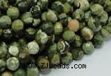 CRH56 15.5 inches 8mm faceted round rhyolite beads wholesale