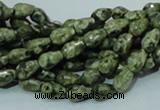 CRH62 15.5 inches 6*8mm faceted teardrop rhyolite beads wholesale