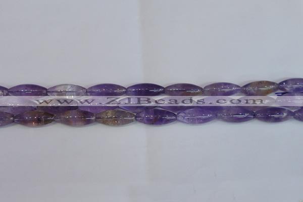 CRI100 15.5 inches 12*30mm rice natural ametrine gemstone beads