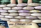 CRI145 15.5 inches 10*30mm faceted rice phosphosiderite beads