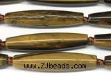 CRI171 15 inches 10*45mm rice yellow tiger eye beads