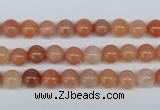 CRJ200 15.5 inches 6mm round natural red jade gemstone beads