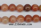 CRJ202 15.5 inches 10mm round natural red jade gemstone beads