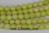 CRO02 15.5 inches 6mm round lemon jade gemstone beads wholesale