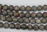 CRO07 15.5 inches 6mm round Chinese leopard skin jasper beads