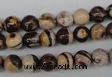 CRO102 15.5 inches 8mm round zebra jasper beads wholesale