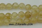 CRO1020 15.5 inches 4mm round yellow watermelon quartz beads