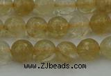 CRO1031 15.5 inches 6mm faceted round yellow watermelon quartz beads