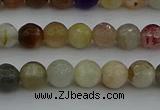 CRO1041 15.5 inches 6mm faceted round mixed gemstone beads