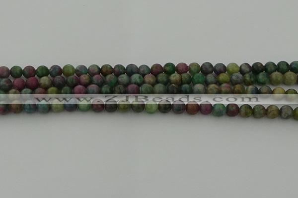 CRO1111 15.5 inches 6mm round ruby apatrite beads wholesale